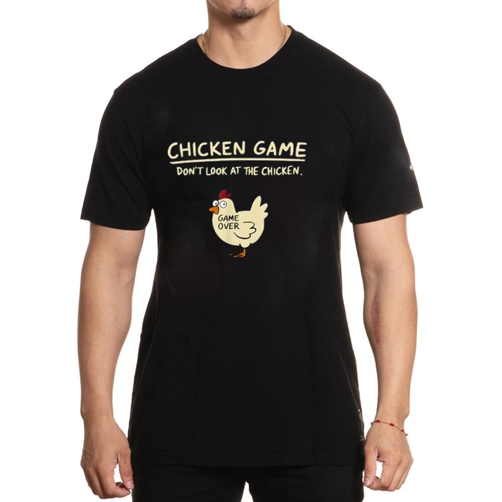 Chicken Game Don't Look At The Chicken Funny Chicken T-Shirt